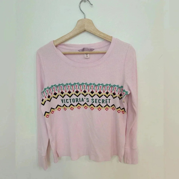 VICTORIAS SECRET waffle thermal pajama set S - Picture 3 of 8